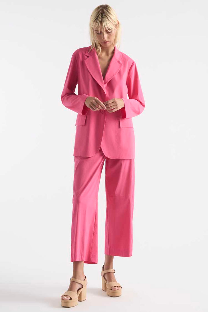 Stretch Blazer in Hibiscus