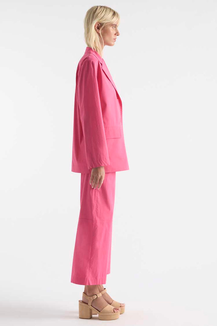 Stretch Blazer in Hibiscus