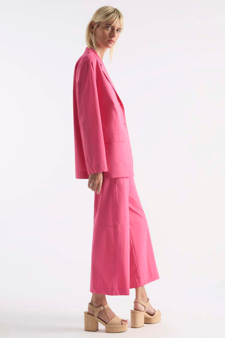 Stretch Blazer in Hibiscus