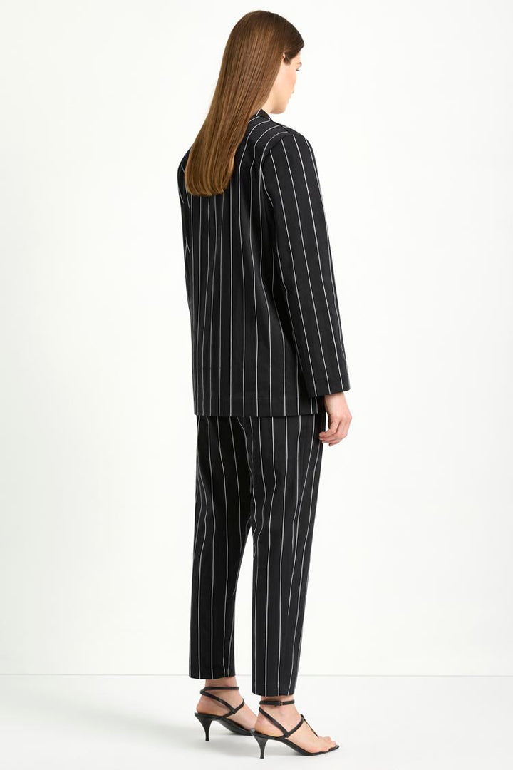 Stretch Blazer in Pinstripes