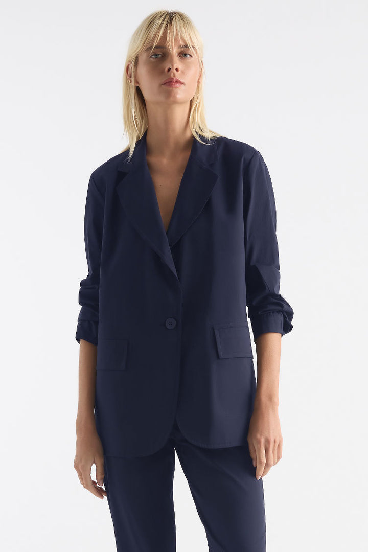 Stretch Blazer in French Navy