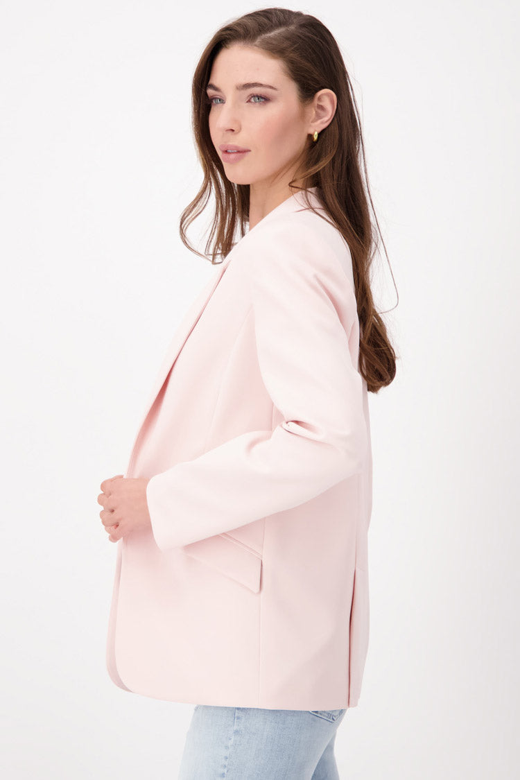 Stretch Open Blazer in Light Rose