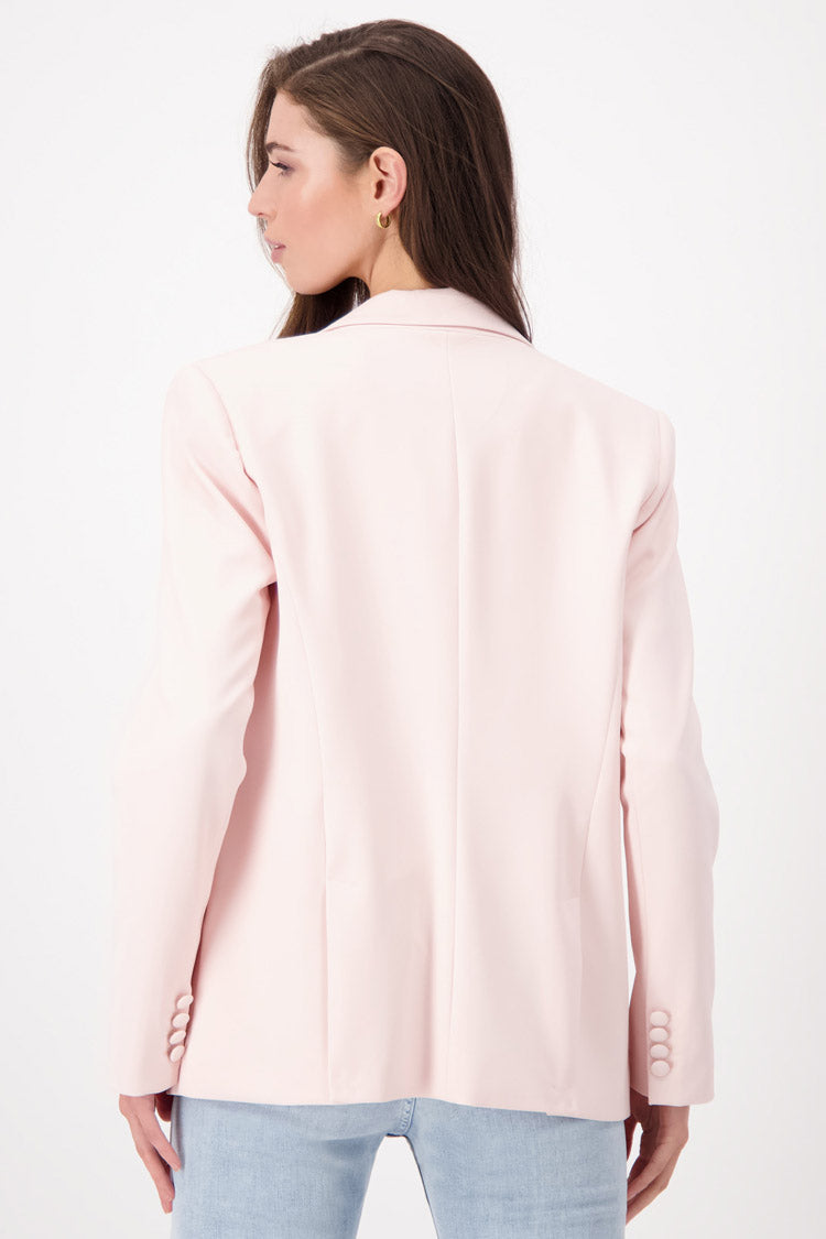 Stretch Open Blazer in Light Rose