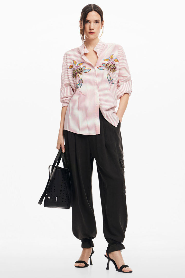 Striped Floral Shirt