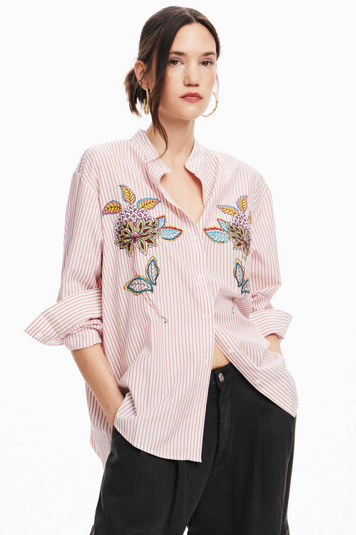 Striped Floral Shirt