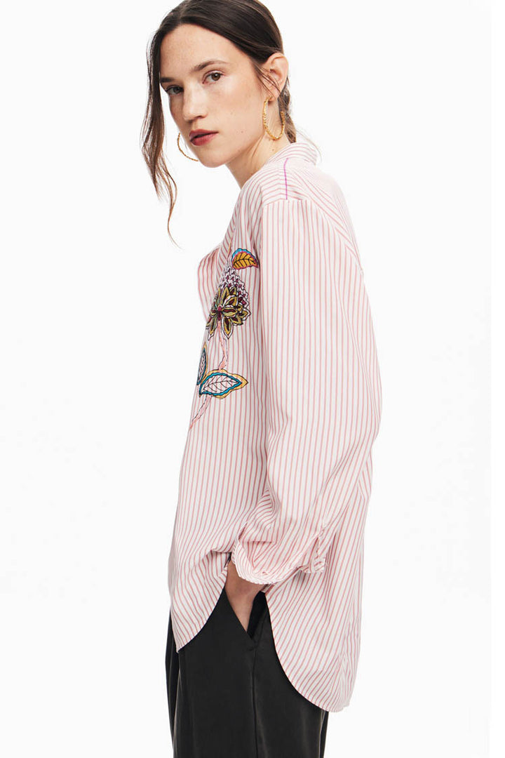 Striped Floral Shirt