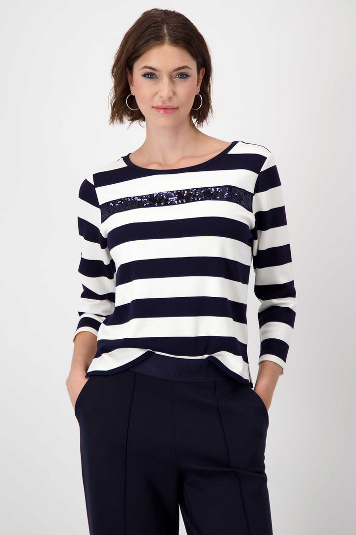 Striped Sweatshirt w Sequins