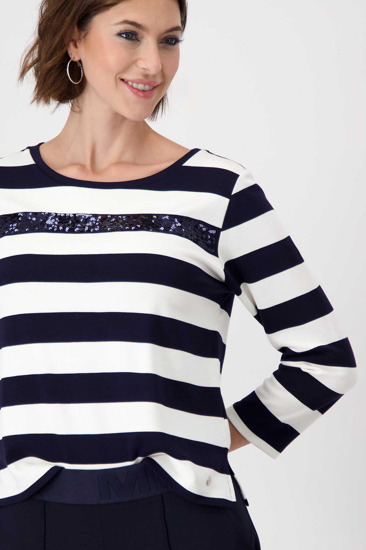 Striped Sweatshirt w Sequins