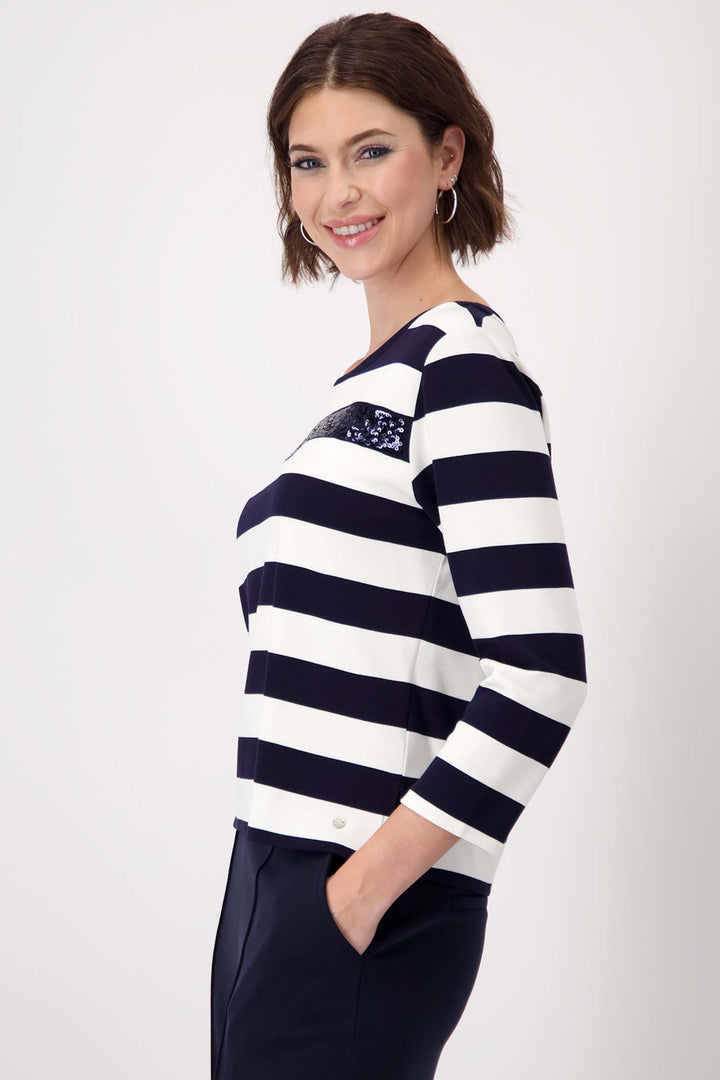 Striped Sweatshirt w Sequins
