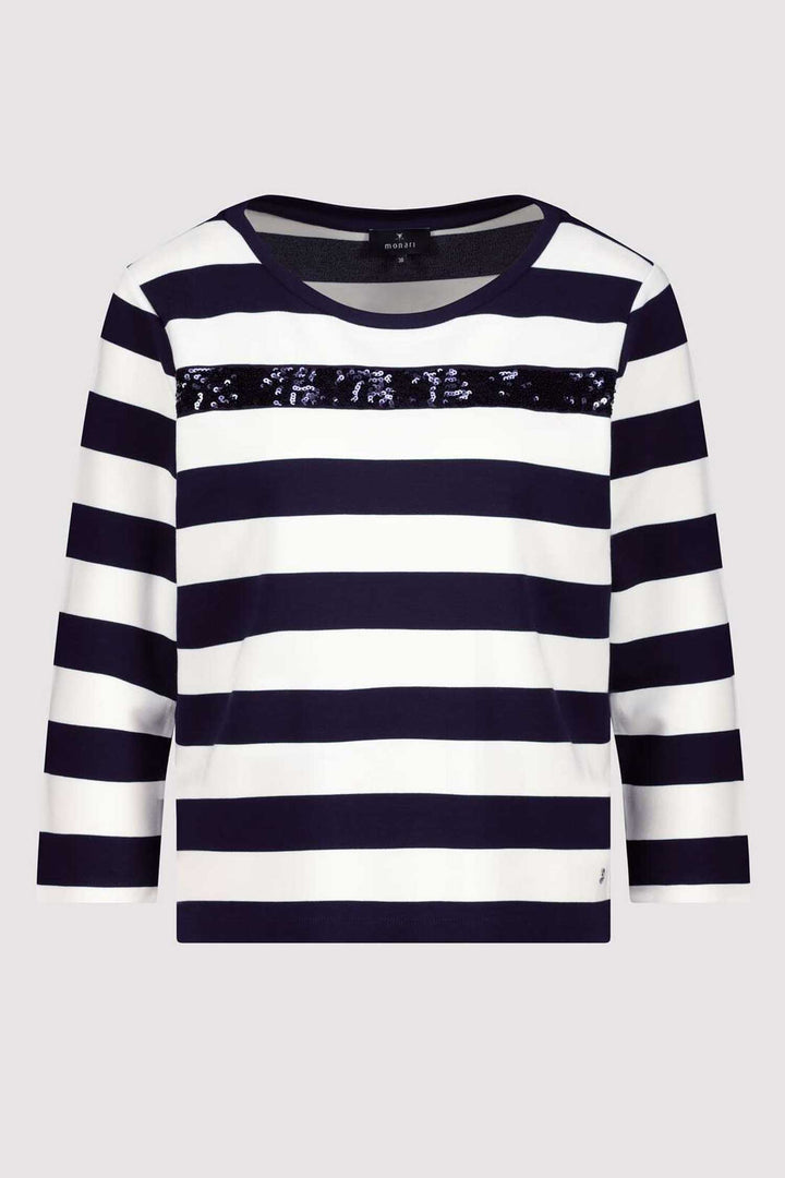 Striped Sweatshirt w Sequins