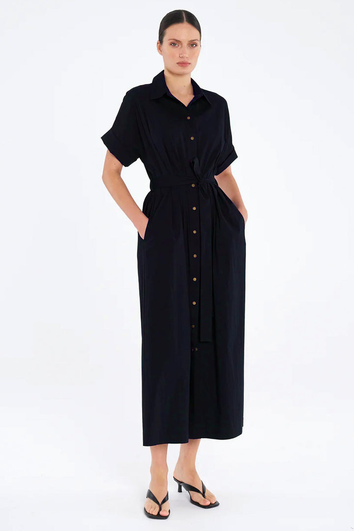 Stud Dress in French Navy