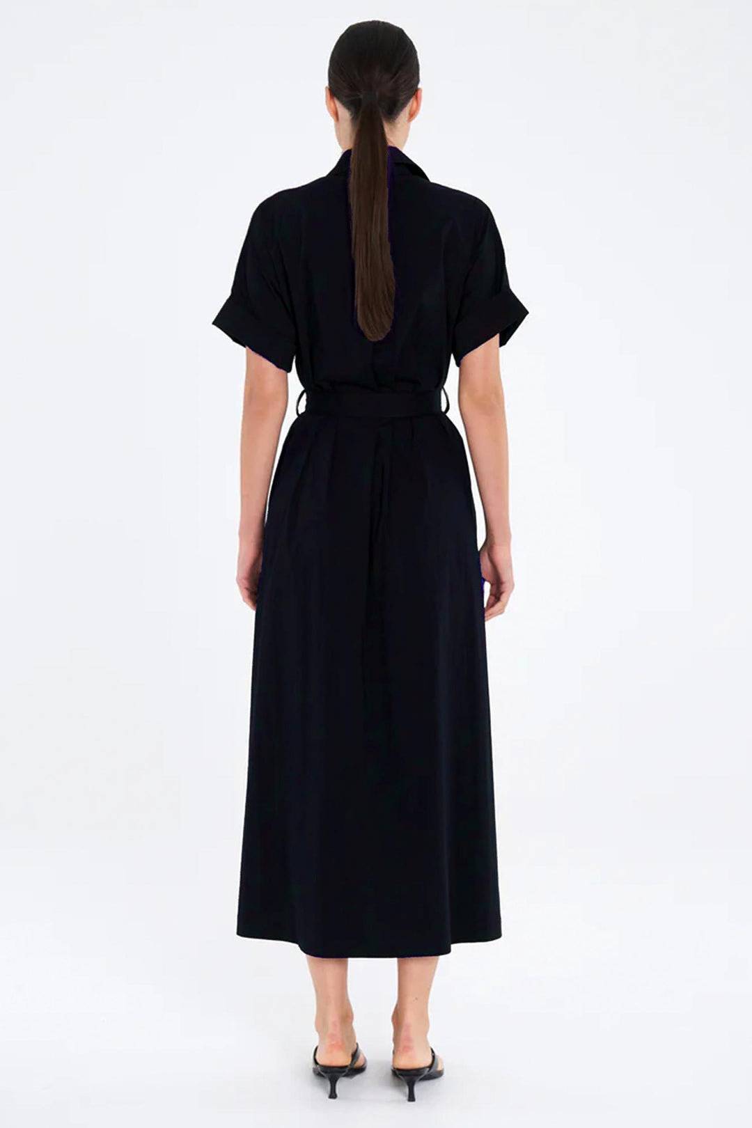 Stud Dress in French Navy