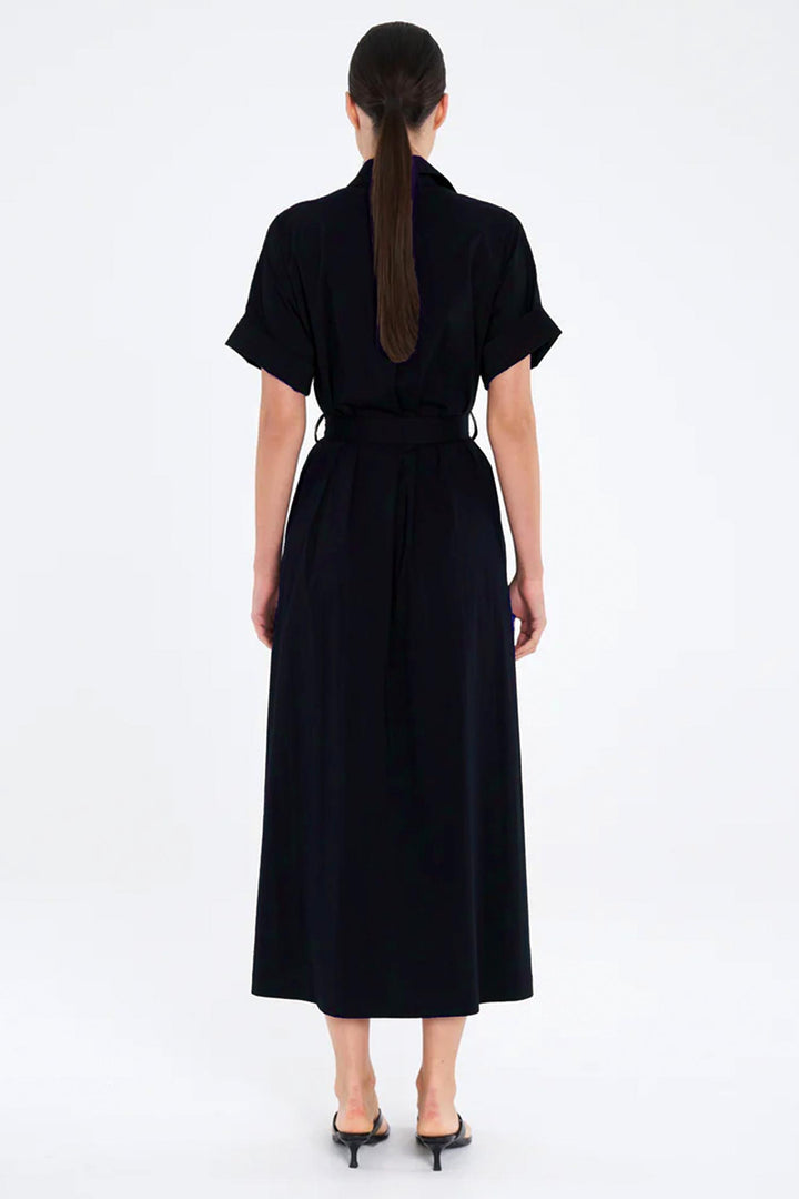 Stud Dress in French Navy