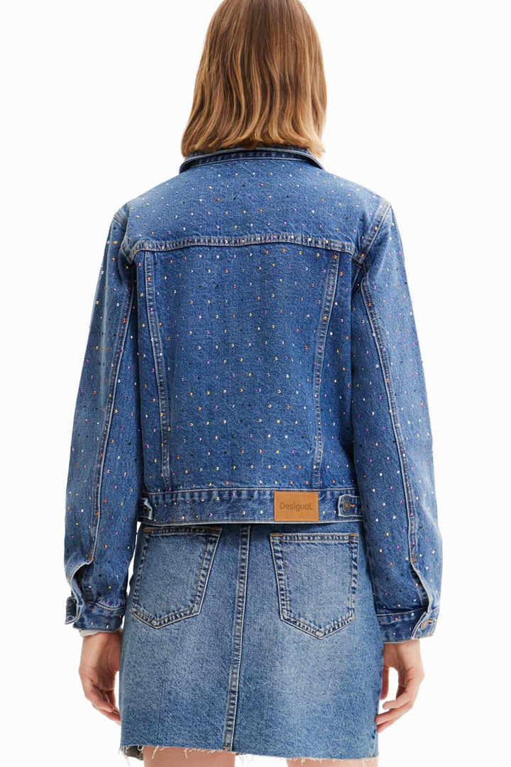Studded Denim Trucker Jacket