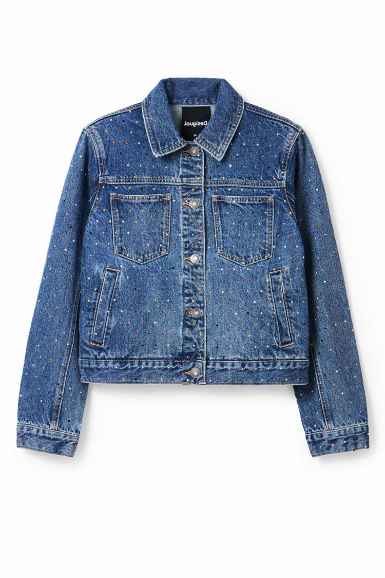 Studded Denim Trucker Jacket