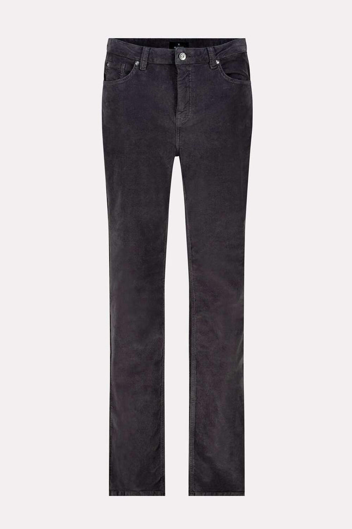 Washed Velvet Pants in Anthra