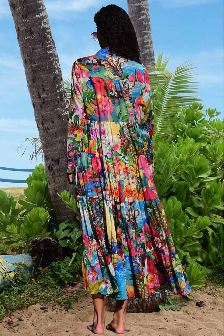 Sun & the Swoon Island Dress in Blue