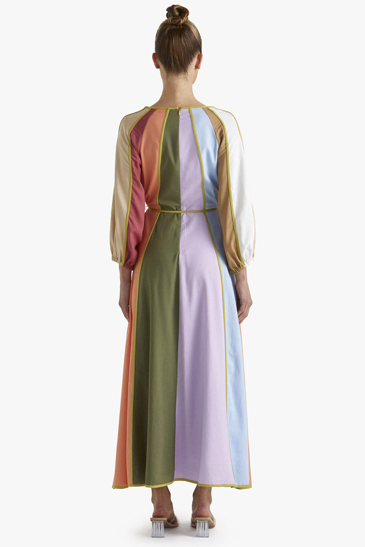 Sun Jewel Dress in Colours Stripe