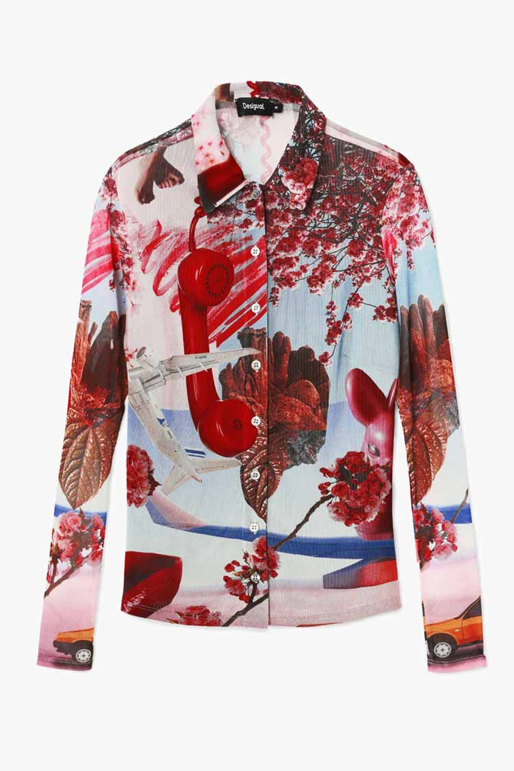 Surreal Blossom Printed Shirt
