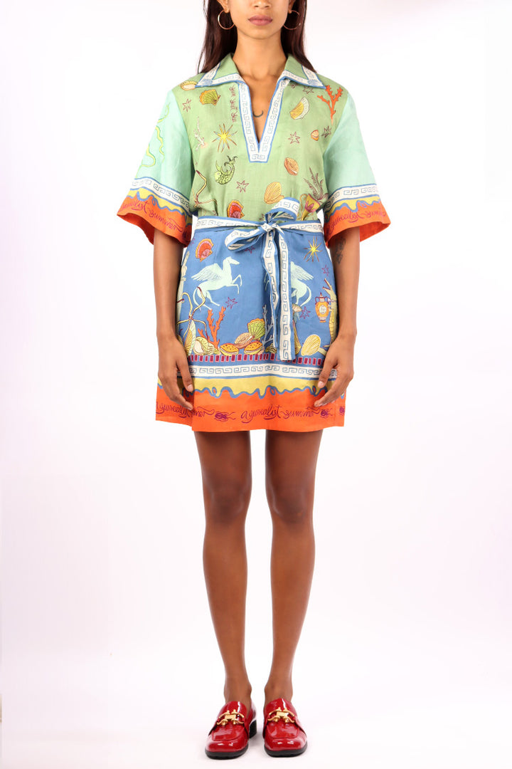 Surrealist Summer V Mini Dress