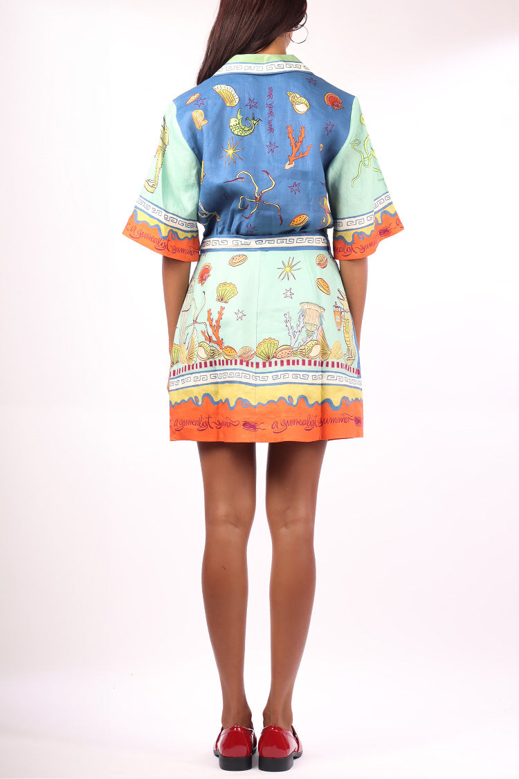 Surrealist Summer V Mini Dress