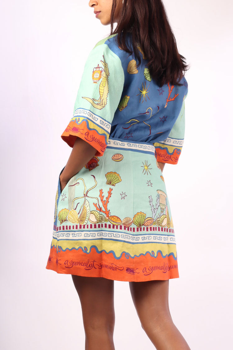 Surrealist Summer V Mini Dress
