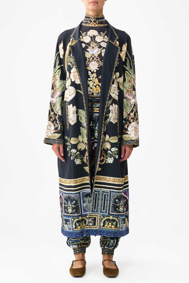 Sweat-Trench Coat in Ottoman Elegance