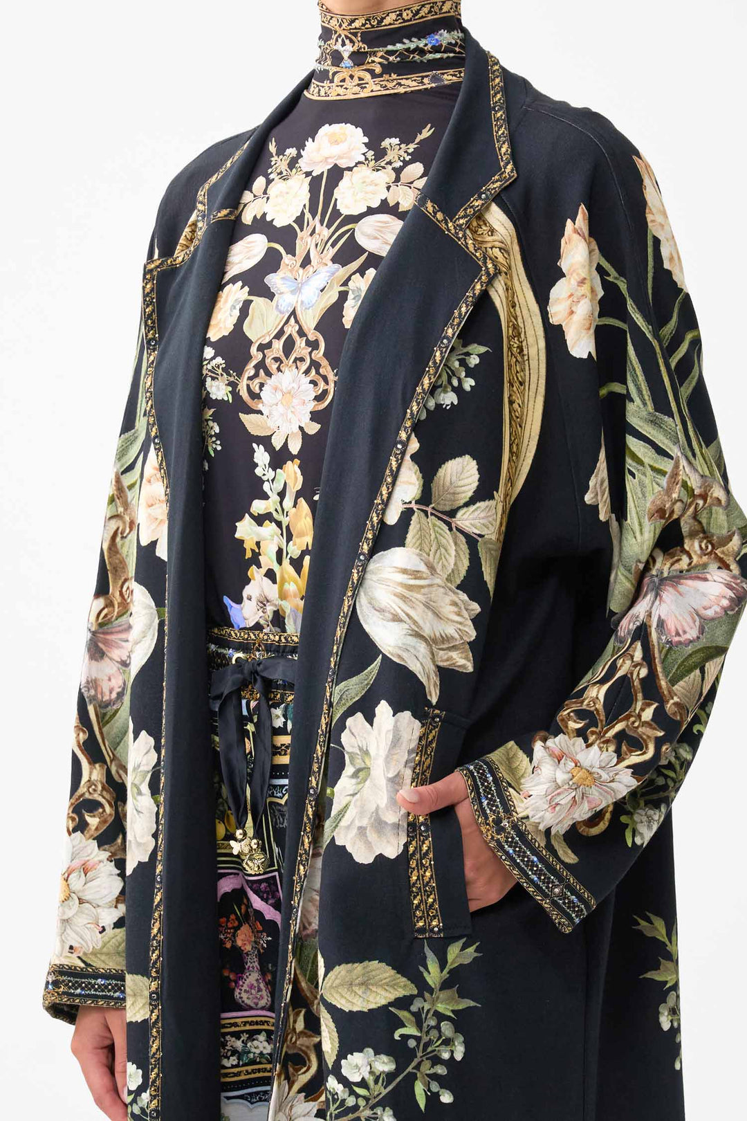 Sweat-Trench Coat in Ottoman Elegance