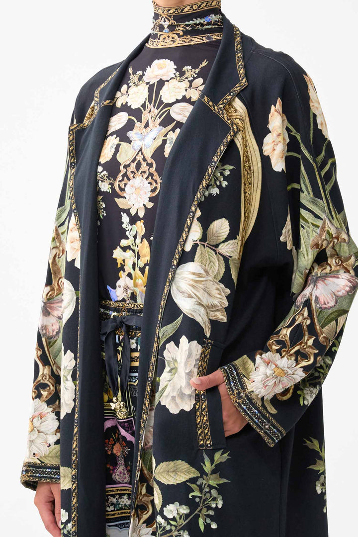 Sweat-Trench Coat in Ottoman Elegance