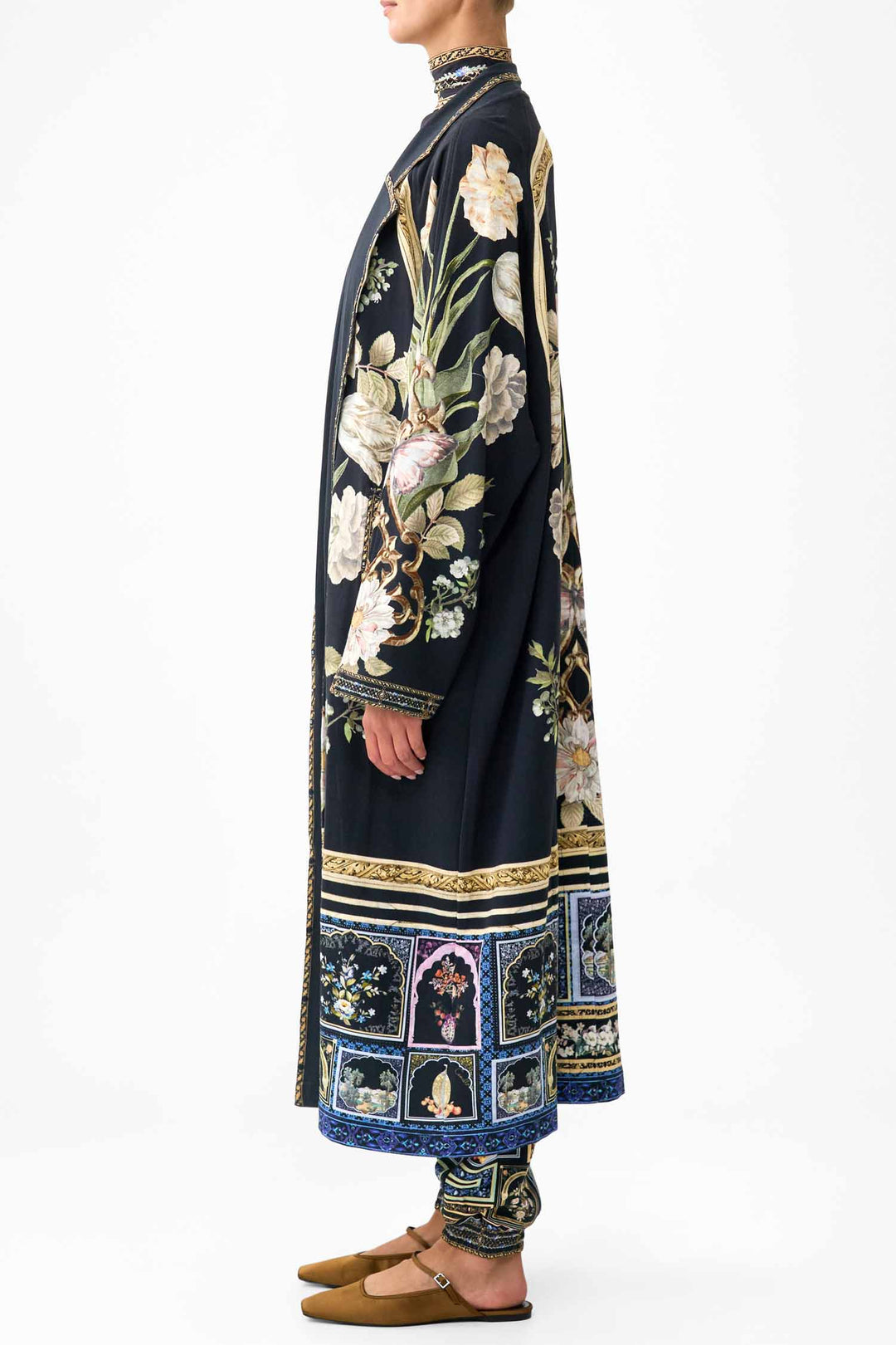 Sweat-Trench Coat in Ottoman Elegance