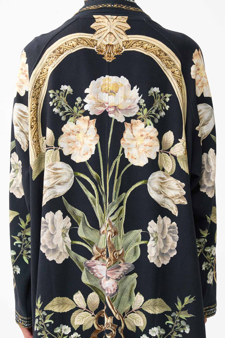 Sweat-Trench Coat in Ottoman Elegance