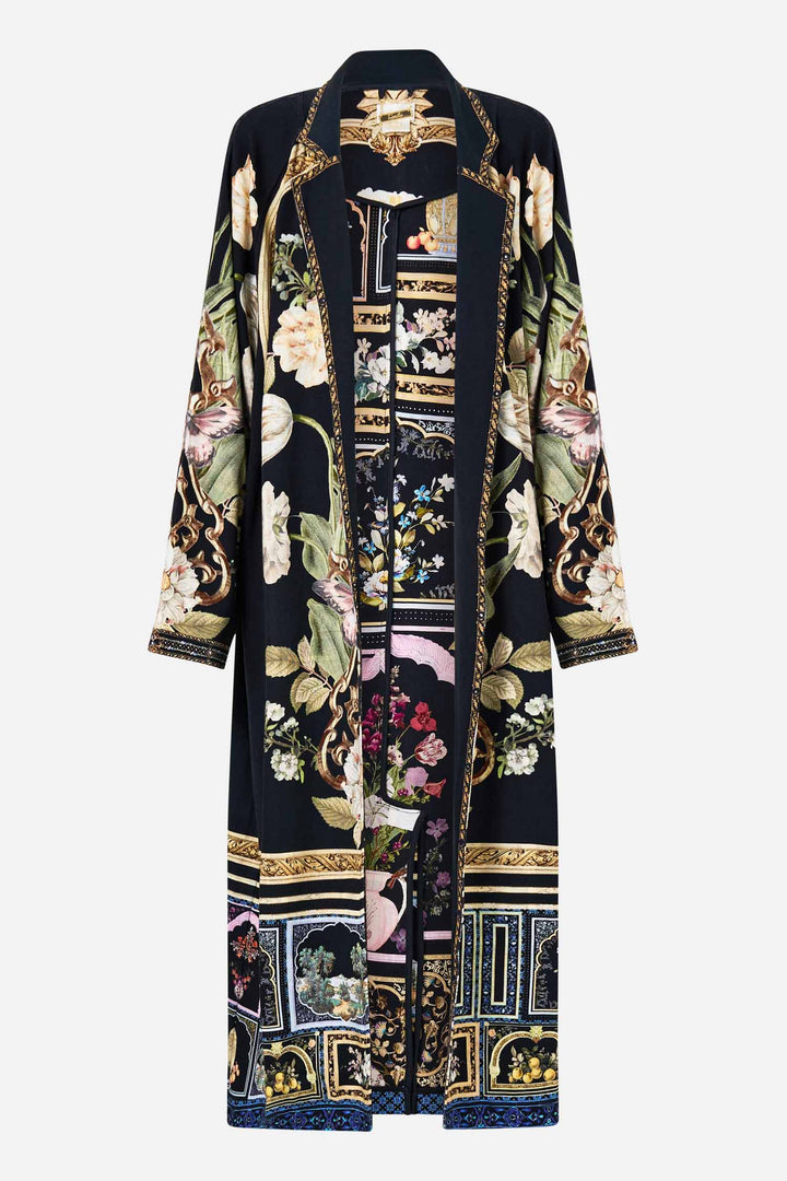 Sweat-Trench Coat in Ottoman Elegance