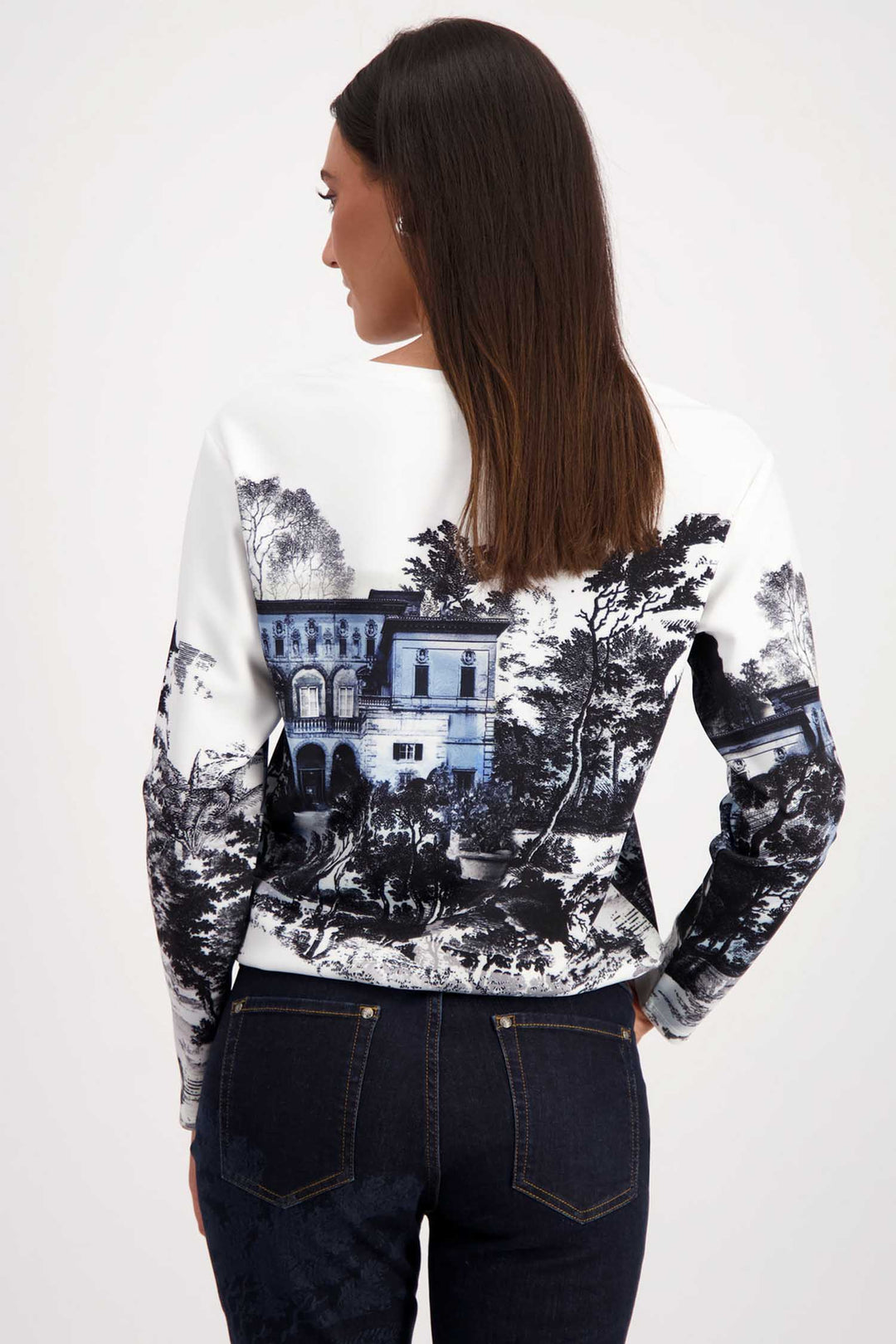 Sweatshirt w English Garden Print