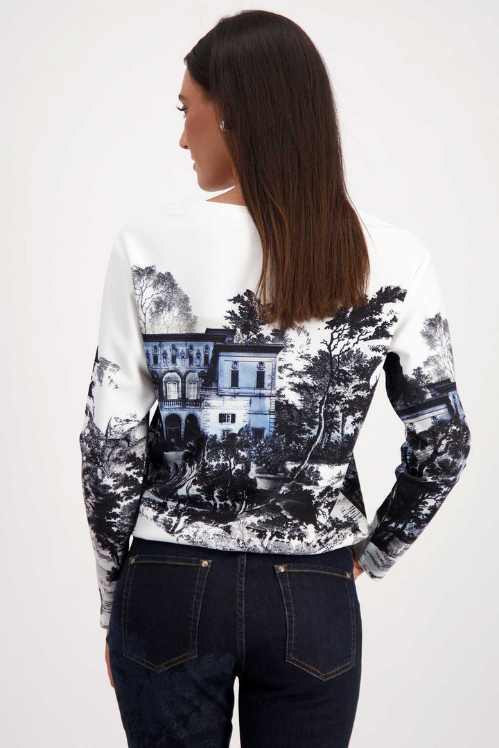 Sweatshirt w English Garden Print