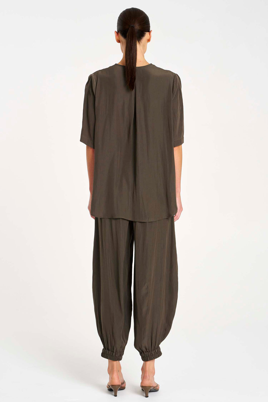 Swish Plaza Top in Leather