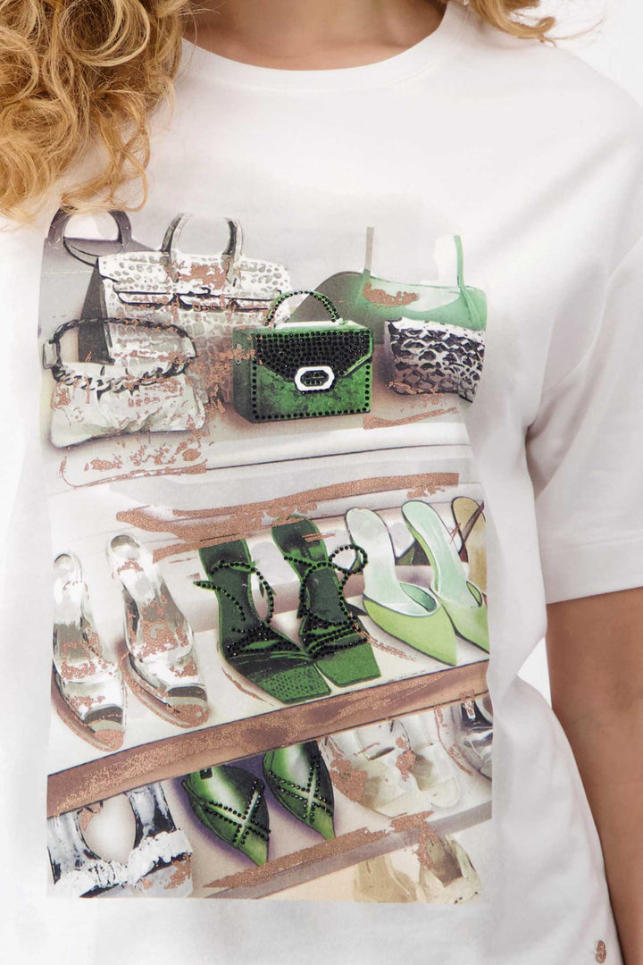 T-shirt w Shoe n Bag Print Front