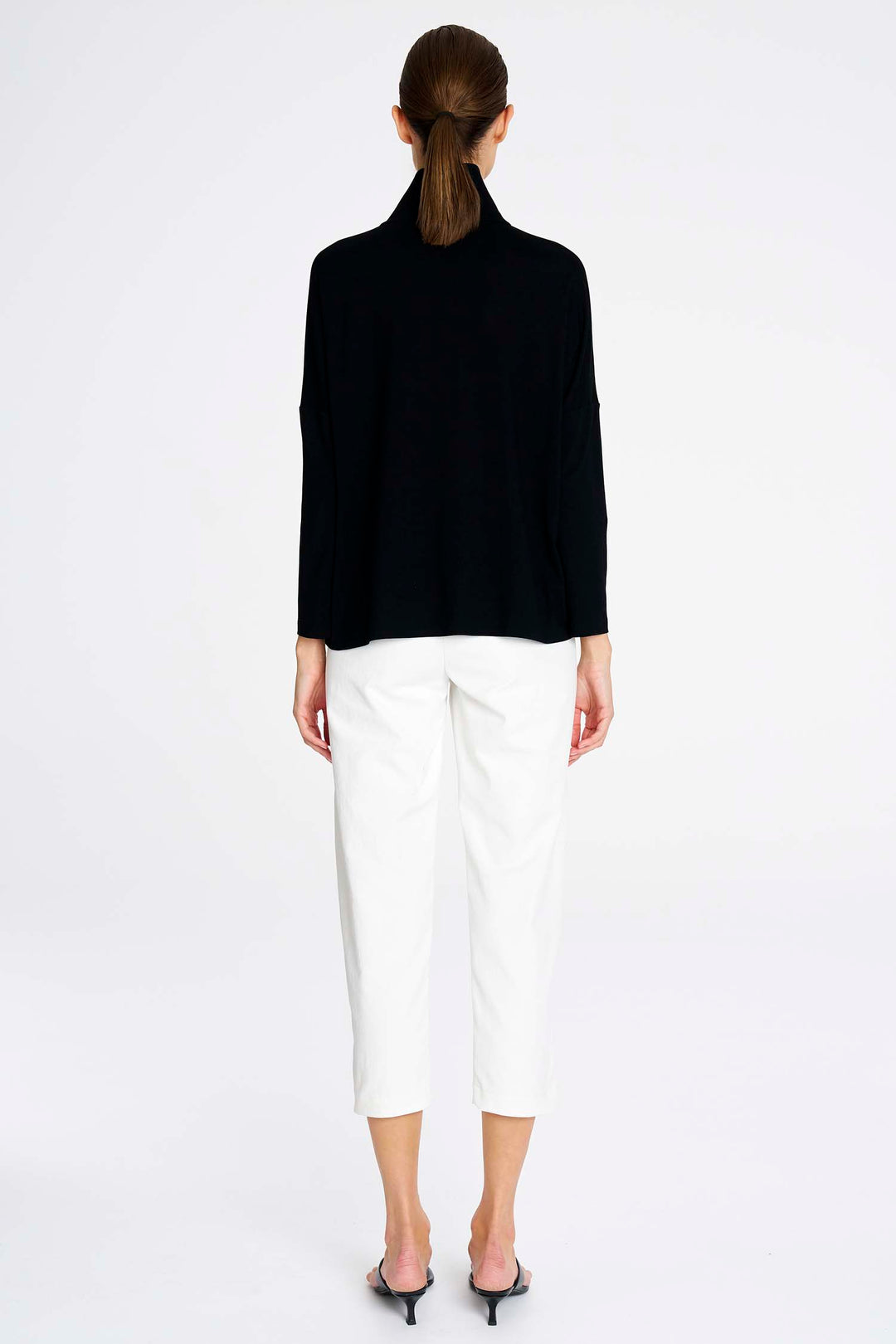 Tab Sweater in Black