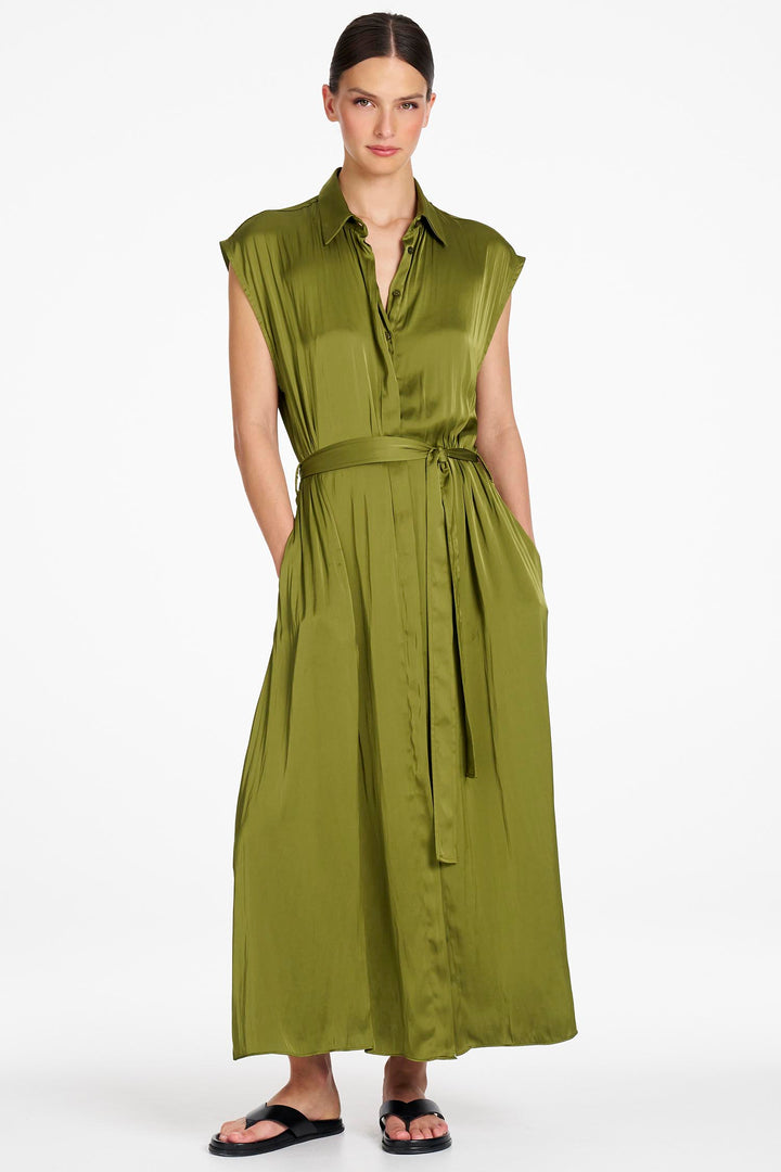Tabbard Dress in Peridot