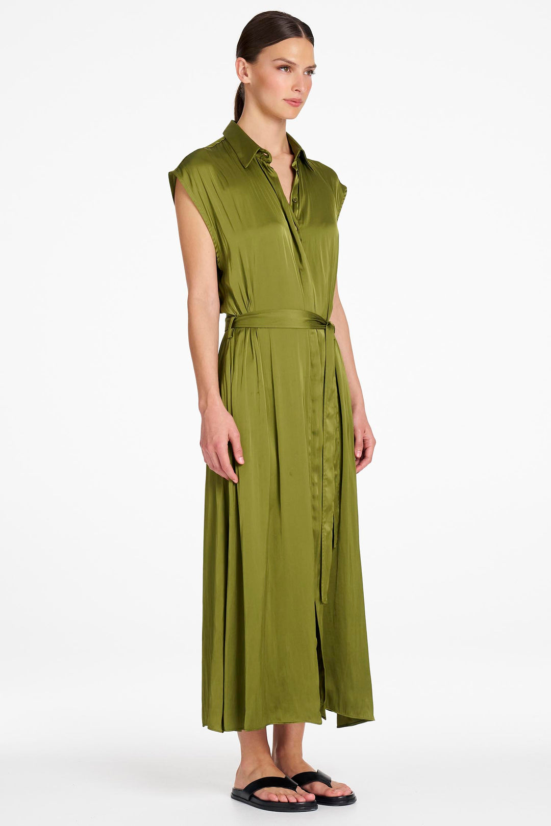 Tabbard Dress in Peridot