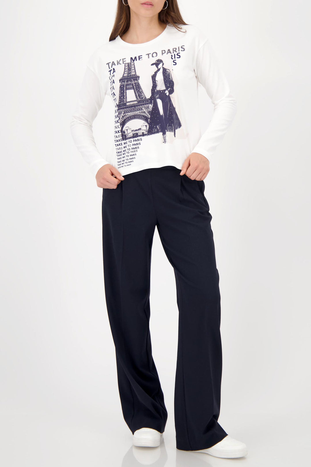 Take Me to Paris Tee in Off White