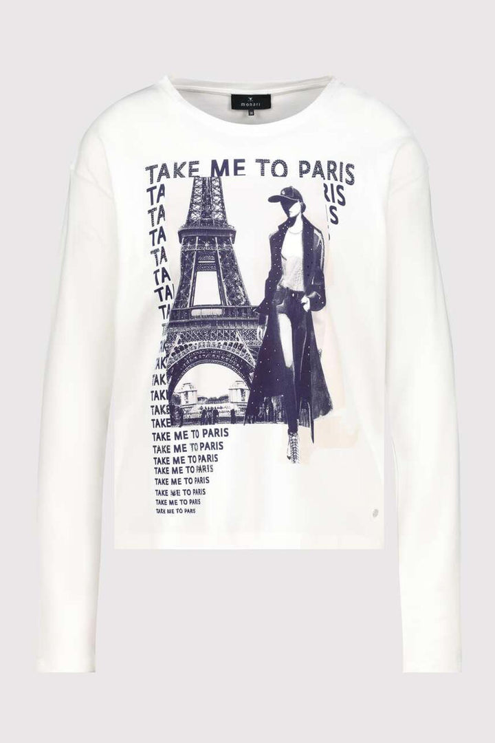 Take Me to Paris Tee in Off White