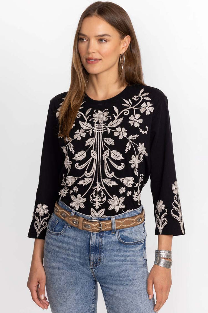 Talithia 3/4 Sleeve Crew-Neck Tee