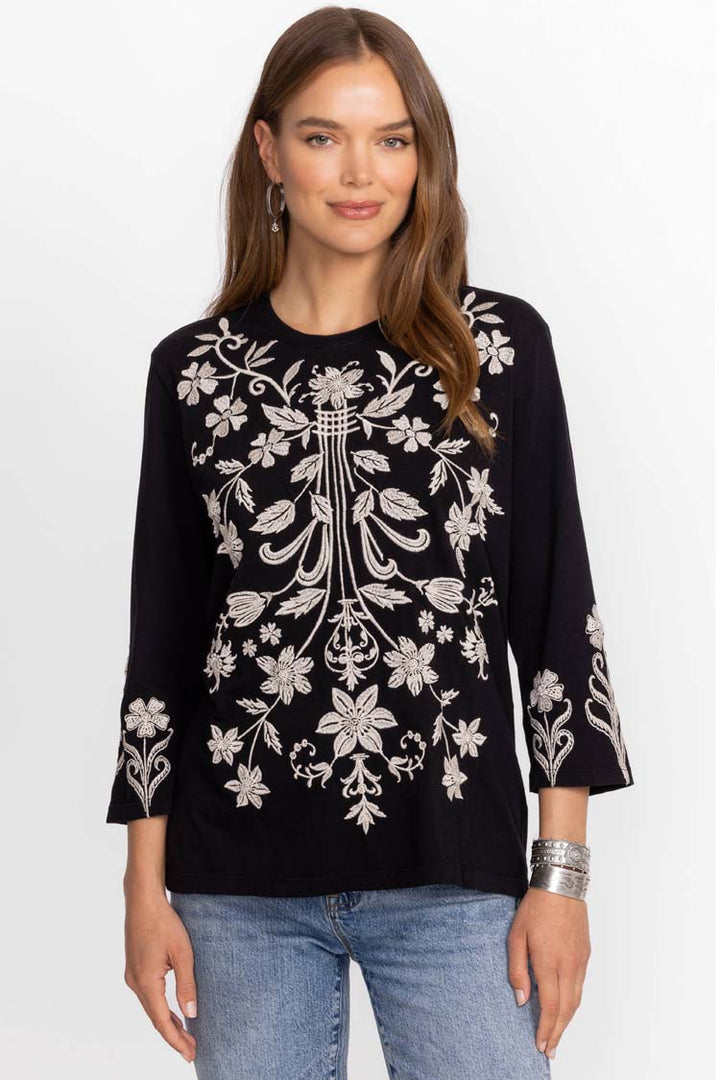 Talithia 3/4 Sleeve Crew-Neck Tee