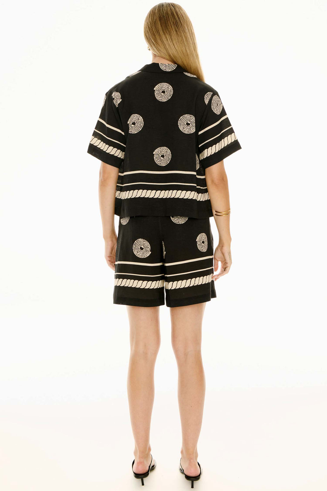 Tangled Shirt in Black Pebble