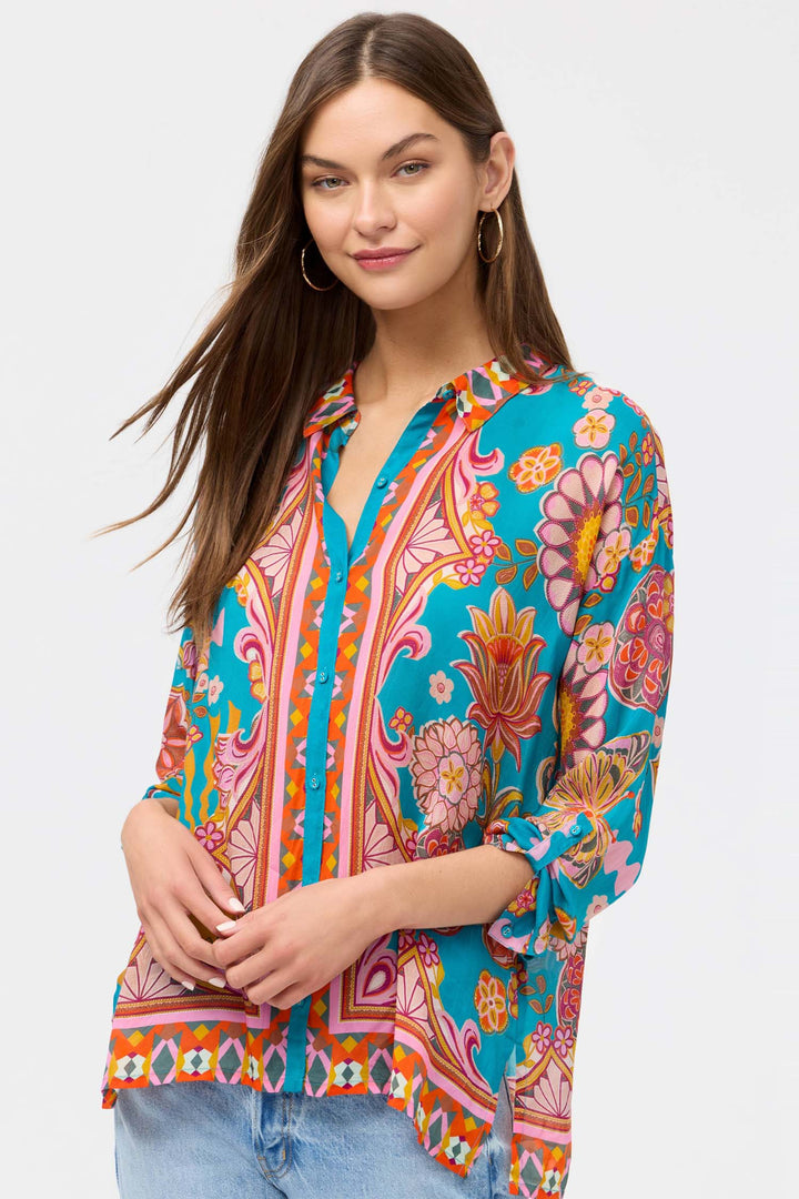 Audrey Button Up Shirt in Endora