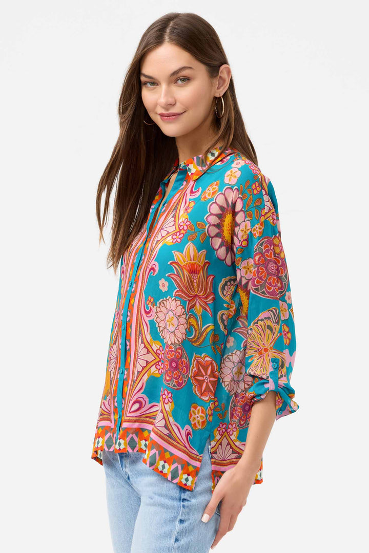 Audrey Button Up Shirt in Endora