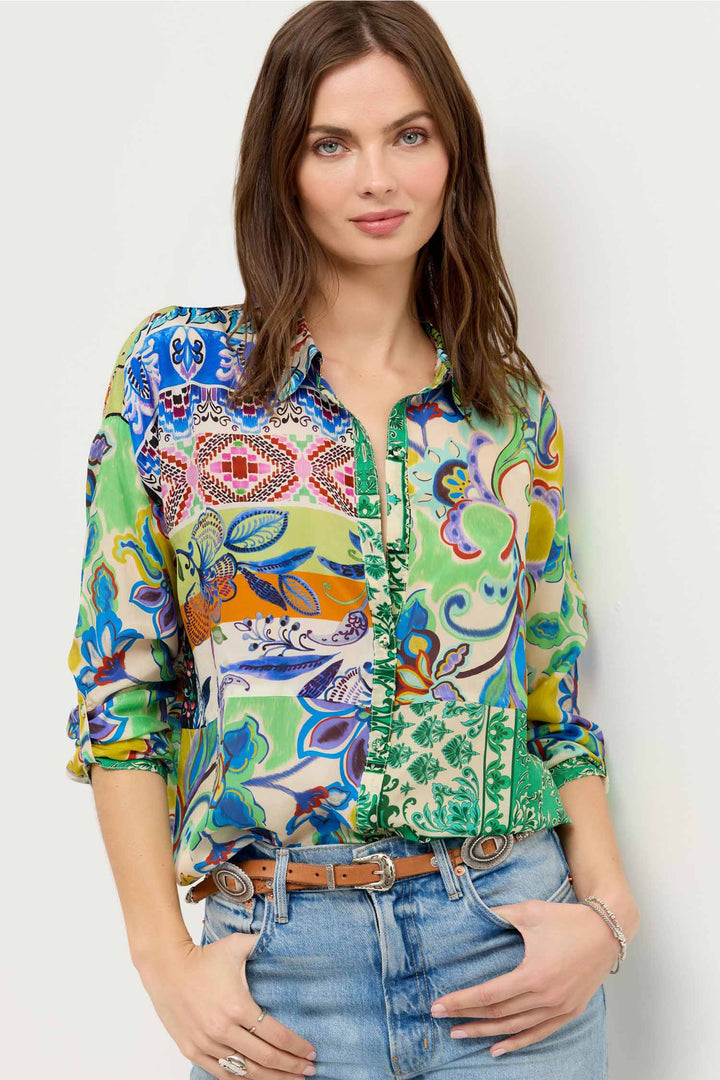 Audrey Tunic in Armeria Patchwork