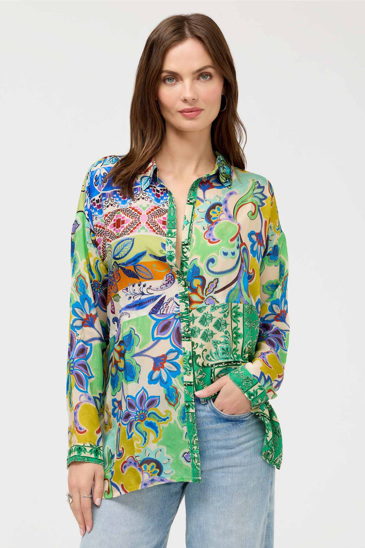 Audrey Tunic in Armeria Patchwork