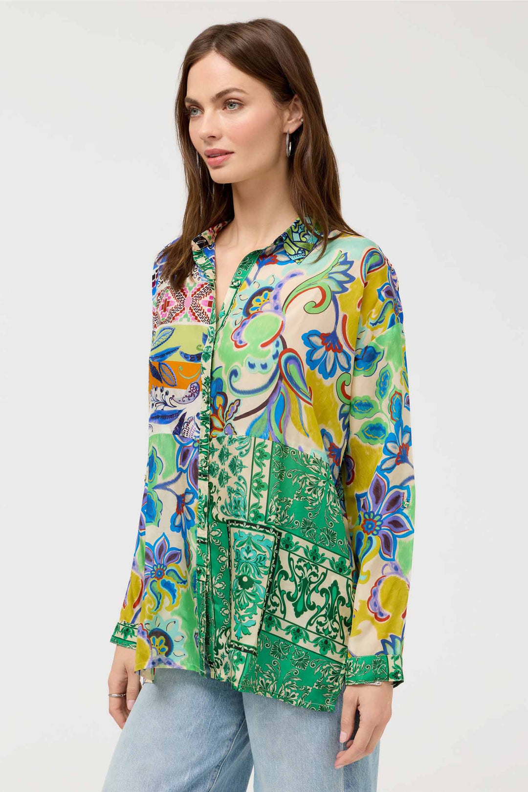 Audrey Tunic in Armeria Patchwork
