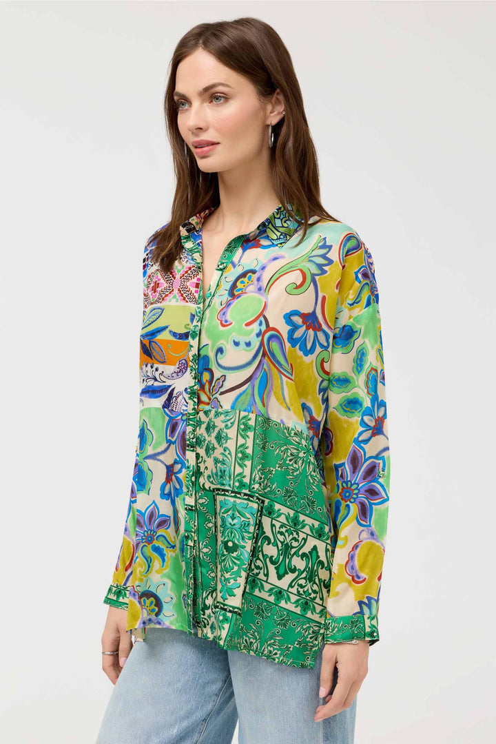 Audrey Tunic in Armeria Patchwork